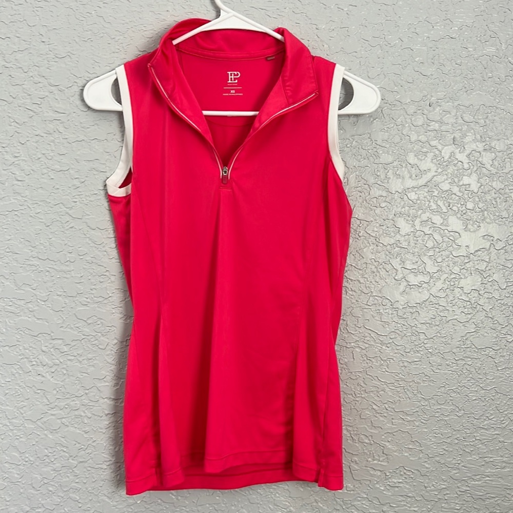 epnygolf sleeveless pink mock polo size xs
